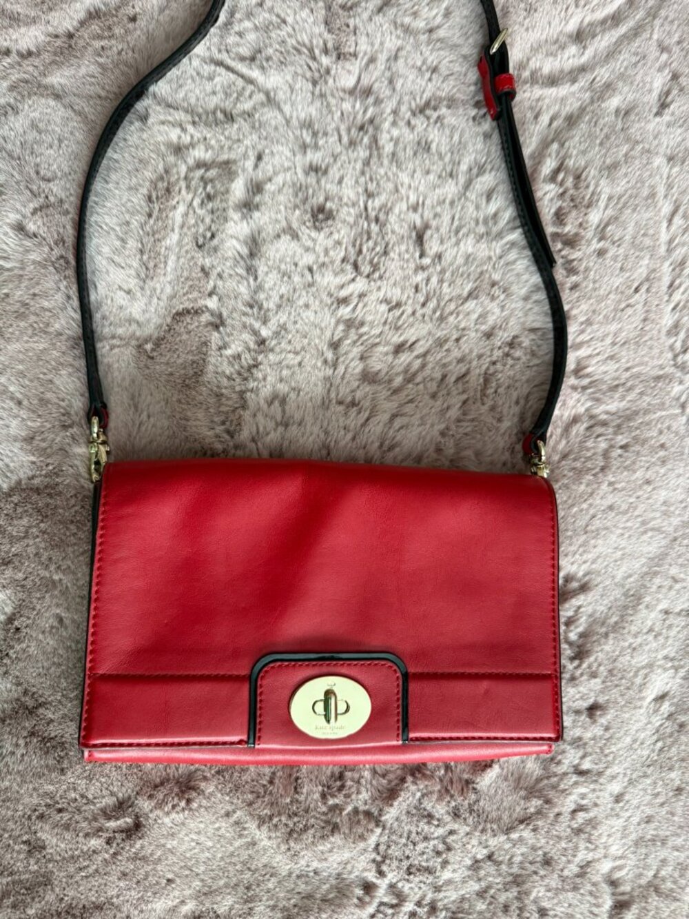 Kate Spade Hampton Road Juliana Crossbody – Red Leather